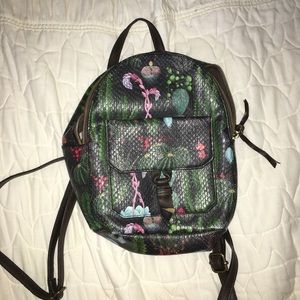 cute succulent mini backpack